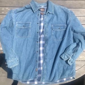 Vintage Levi Strauss Denim Shirt Jacket Flannel